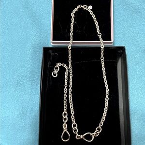 PANDORA, Adjustable Chunky Infinity Knot Link Necklace, #PND-398902C00-50